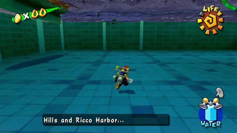 Super Mario Sunshine Walking Underwater Glitch