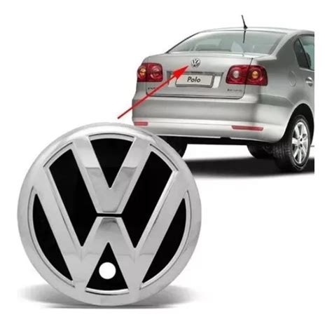 Emblema Logo Vw Polo Sedan 2003 14 Tampa Traseira Porta Mala