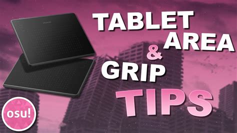 【osu】tablet Area And Grip Youtube