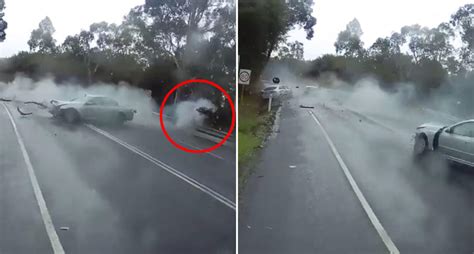 Horrific Head On Collision Captured On Dashcam On Warburton Highway