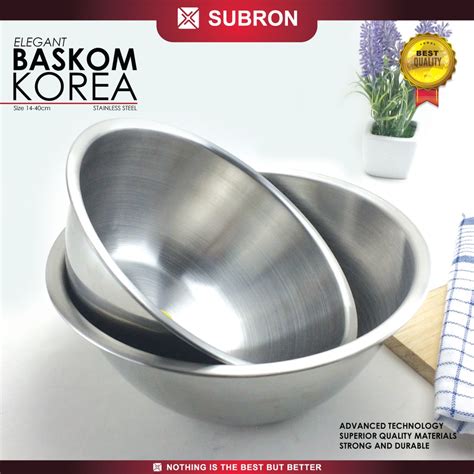 Jual SUBRON Baskom Korea 26cm 28cm Tinggi Tebal Wadah Multifungsi