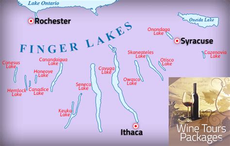 Finger Lakes Wine Trail Map