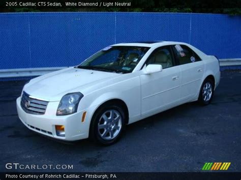 White Diamond 2005 Cadillac Cts Sedan Light Neutral Interior