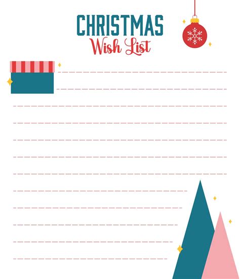 Printable Christmas List 2014