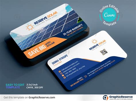 Solar Business Cards (10+ CANVA Design Templates)