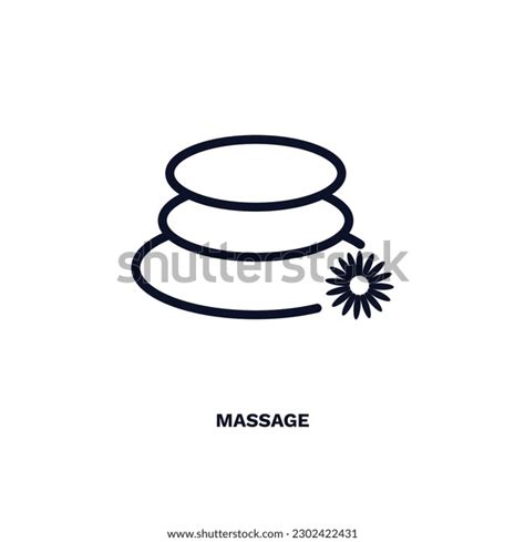 Massage Icon Thin Line Massage Icon Stock Vector Royalty Free