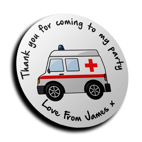 Personalised Stickers – Ambulance - Personalised Stickers