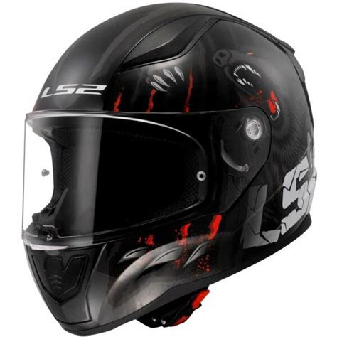 Casco Integrale Moto Ls2 FF353 RAPID 2 Claw Nero ALFAMOTO