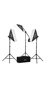 Amazon Fovitec Light Fluorescent Studio Lighting Kit W Boom