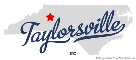 Map of Taylorsville, NC, North Carolina