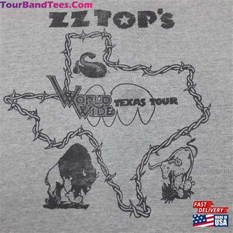 Vintage Zz Top Tour T Shirt Unisex Sweatshirt Tourbandtees