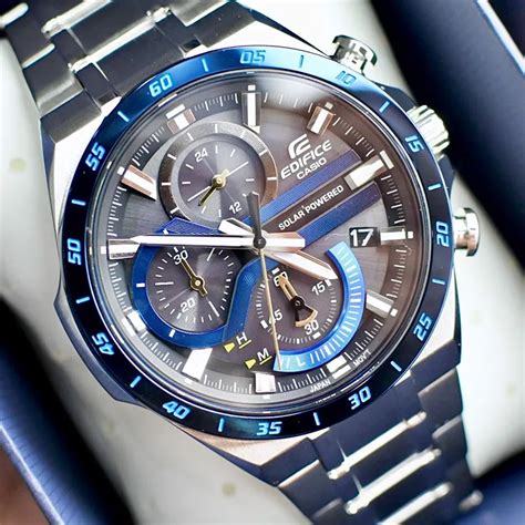 Casio Edifice Solar Powered Chronograph Men's Watch | EQS-920DB-2AV