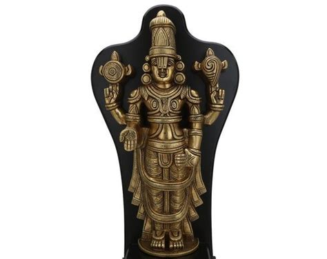 Brass Tirupati Balaji Statue Vishnu Idol Vanketash Etsy Statue