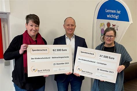 BBBank Stiftung Großzügige Spende der BBBank Stiftung stärkt den