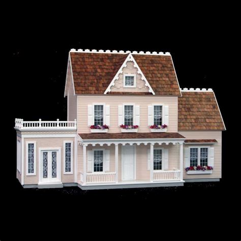 Wooden Dollhouse Kit 112 Scale Farmhouse Style Etsy