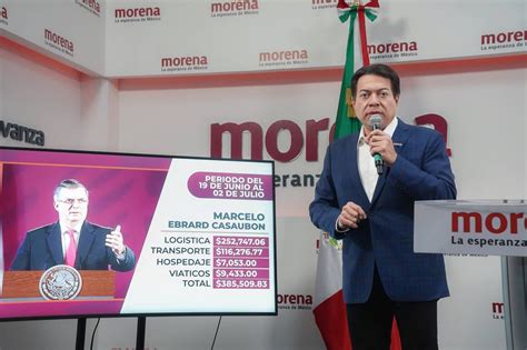 Mario Delgado Presentó El Primer Reporte De Gastos Por Parte De Los