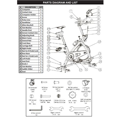 Handlebar Replacement for Stationary Exercise Bike P96115-6/P96124-6 ...