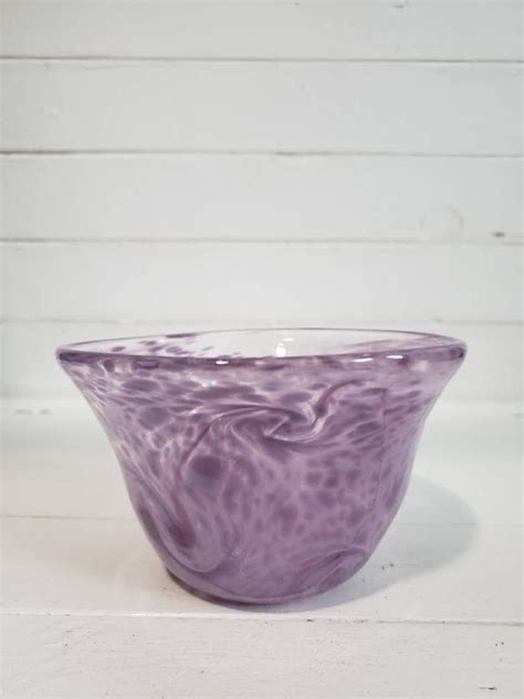 Purple Bowl Blown Glass Bowls Purple Bowls Glass Blowing