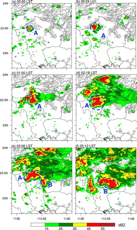 Observed Composite Radar Reflectivity Color Fill Dbz Over The