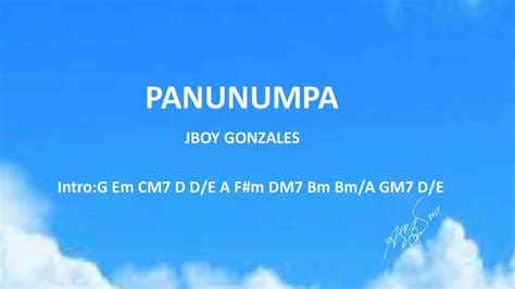 Panunumpa With Chords And Lyrics Youtube