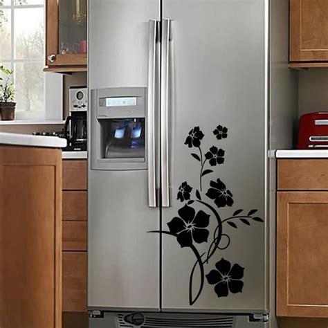 Flowers Refrigerator Sticker Decorative Vinyl Wall Stickers Mural