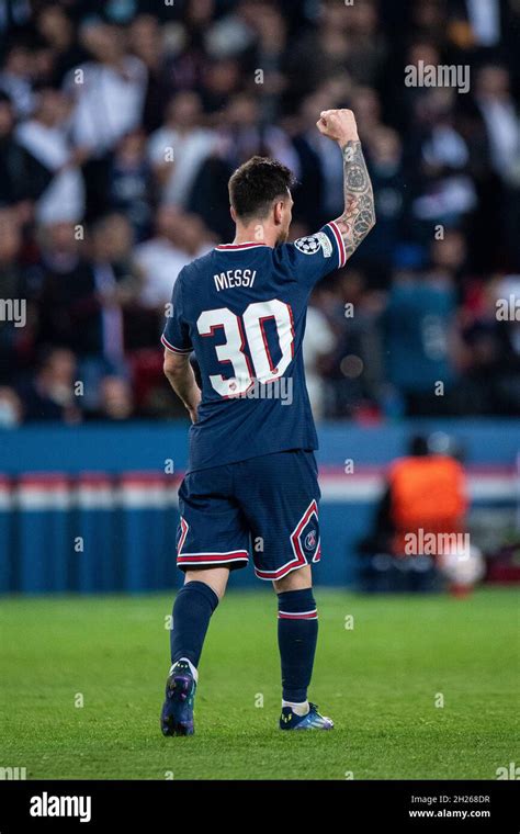 Paris France October Lionel Messi Of Paris Saint Germain