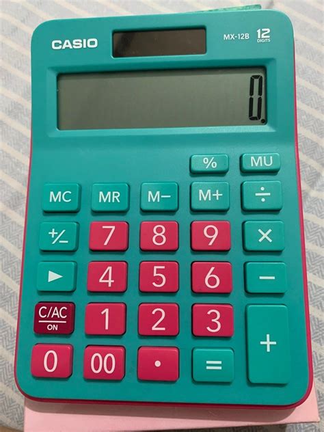 Casio Mx B Pink Mint Calculator Mobile Phones Gadgets Other