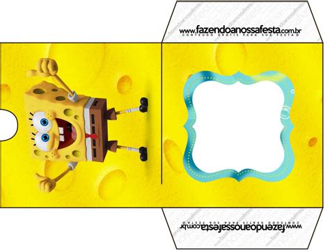 Envelope Cd Dvd Bob Esponja Um Her I Fora D Gua Fazendo A Nossa Festa