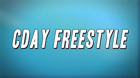 Baby Money CDAY Freestyle Lyrics YouTube