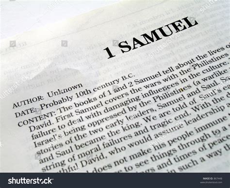 1 Samuel Book Of The Bible Stock Photo 867448 : Shutterstock