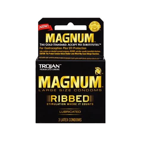 Trojan Magnum Ribbed Latex Condoms 3 Pack On Literotica