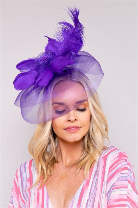 Iconic Style Fascinator-Purple – PinkTag