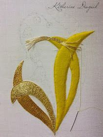 Katherine Diuguid RSN Goldwork Progress Catch Up Gold Work