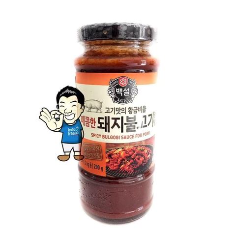 Jual ASLI CJ Beksul Korean BBQ SPICY Sauce Marinade Saus Bumbu BBQ