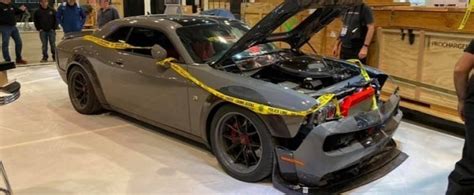 Custom Dodge Challenger Stolen And Crashed Before Sema Steals The Show