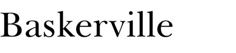 Baskerville In Use Fonts In Use