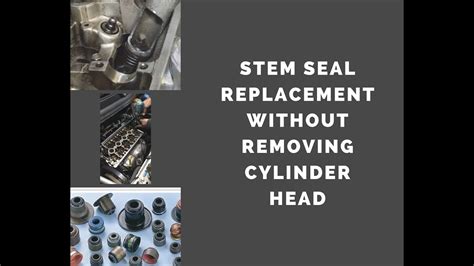 How To Replace Valves Stem Seals Without Removing Cylinder Head Youtube