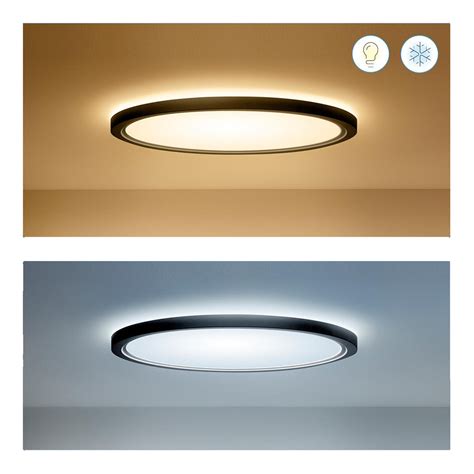 Wiz Superslim Led Plafondlamp Rgbw Cm Zwart Lampen Nl