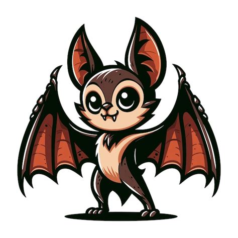 Premium Vector Cartoon Bat Vector Illustration