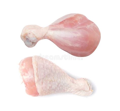 Raw Chicken Drumsticks Isolated Uncooked Poultry Legs Fresh Hen Meat