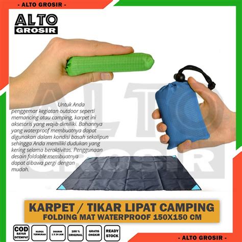 Jual Matras Karpet Tikar Lipat Alas Camping Piknik Waterproof Mat