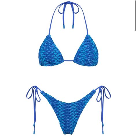 Triangl Bikini Worn Once Large Top Runs Very Depop