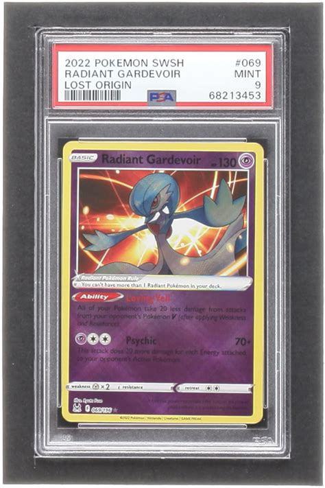 Radiant Gardevoir 2022 Pokemon Sword And Shield Lost Origin 69 Psa 9