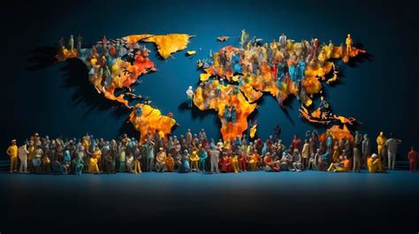 Premium AI Image | World Population Day Ethnic and Diverse