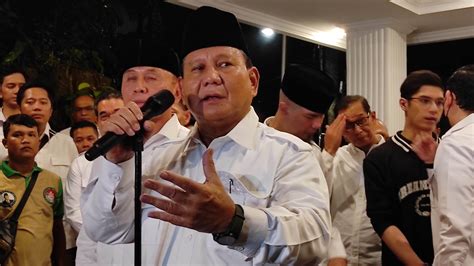 Ditanya Soal Sinyal Dukungan Jokowi Begini Jawaban Prabowo Ke Gerindra