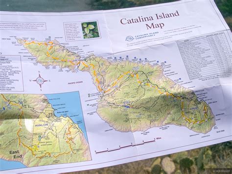 Catalina Island Map Catalina Island California Mountain