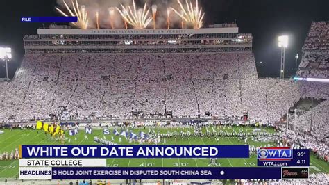 Penn State Football Announces 2024 White Out Game Date Themes Highlighted