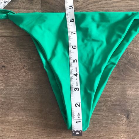 Swim Bright Green Solid Triangle Cheeky Bikini Set Poshmark