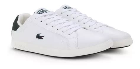 T Nis Lacoste Graduate Masculino Branco E Verde Parcelamento