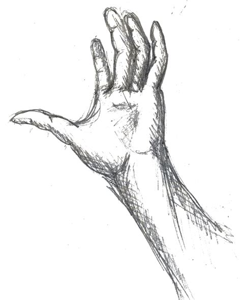 Hand Reaching Drawing